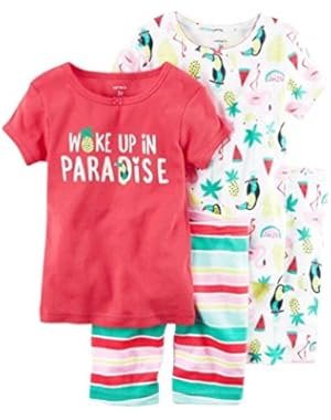 Girls' 4-Piece Paradise Sleepwear Set