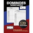 Dominoes Score Sheets: Dominos Score Game Record Book | Game Record Notebook | Score card book | Dominoes Score Pad| 8.5" x 11" - 120 Pages