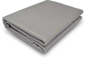 Prince Bedding 800 Thread Count 100% Egyptian Cotton Ultra Soft 1 Piece Top Sheet (Flat Sheet ONLY) Twin XL Size Light Grey C
