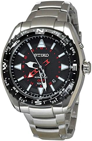 seiko prospex kinetic men's stainless steel bracelet watch