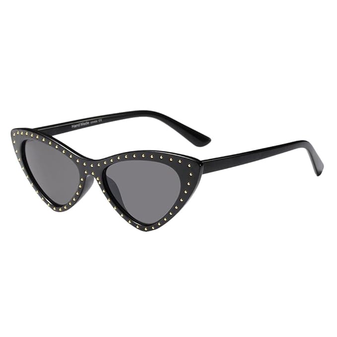WUDUBE Retro-Sonnenbrille, neutrale Unisex-Rhombus-neutrale Katzenbrille, Avantgarde-Trend