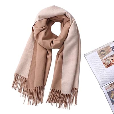 2 Tone Shawl Oversized Wrap Winter Warm Scarf cape Outdoor/Home/Office Unisex 2 Tone Shawl Oversized Wrap Winter Warm Scarf cape Outdoor/Home/Office Unisex