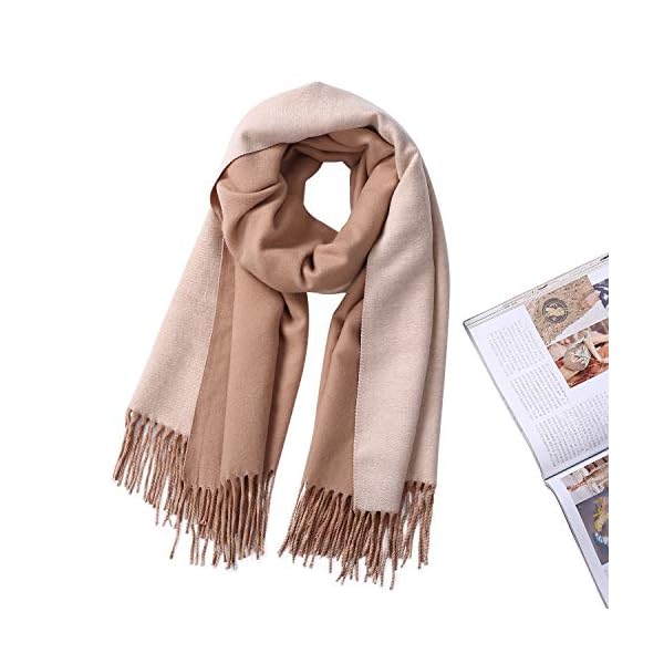 2 Tone Shawl Oversized Wrap Winter Warm Scarf cape Outdoor/Home/Office Unisex