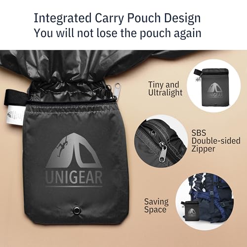 Unigear - 10L - 90L Waterproof Backpack Cover - Dustproof, Abrasion Resistant, Durable for Camping, Hiking, Travel, Cycling