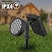 Yard Lights Outdoor,19 LED Bulbs Solar Landscape Spotlights-Waterproof Outdoor Adjustable Wall Light Security Lighting Dark Sensing Auto On/Off for Patio Lawn Pool Yard Garage Garden, Pack of 2