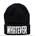 Winter Black Whatever Beanie Hat and Snapback Men and Women Winter Cap