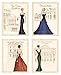 Gango Editions 4 World Fashion Formal Gown Art Prints Symphony Ballet Teatro Opera 8x10