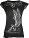 Spiral - Womens - ENSLAVED ANGEL - Lace Layered Cap Sleeve Top Black