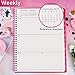 2019 Planner - Academic Weekly & Monthly Planner, Twin-Wire Binding with Flexible Pocket Cover, 8