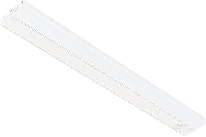 Getinlight 30-inch Hardwired Only 3 Color LED Under Cabinet Lighting, Selectable 3000K/4000K/5000K, Dimmable, Matte White Finished, ETL Listed, IN-0201-14-WH-345K