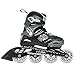 Rollerblade Bladerunner Phoenix Boys Adjustable Fitness Inline Skate, Black and Silver, Junior, Value Performance Inline Skates