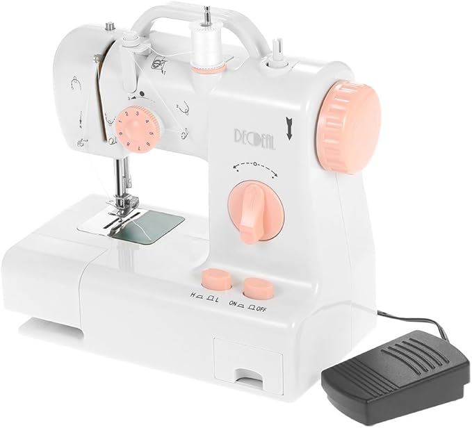 Decdeal FHSM318 Máquina de Coser Eléctrica Portátil con Luz y Pedal, 2