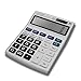 Everplus Calculator, Everplus Electronic Desktop Calculator with 12 Digit Large Display, Solar Battery LCD Display Office Calculator, White