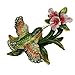 Sparkling Collectibles Flying Hummingbird Pewter Figurine Box - Swarovski Crystals, Hummingbird Figurine, Jewelry Box