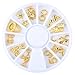 Indexu Golden Rivet 3D Nail Decoration DIY Mixed Shaped Nail Art Decals Tips