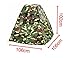 Zewik Kids Pop-up Play Tent Children Green Camouflage Triangle Canopy Pretend Army War Soldier Christmas Gift