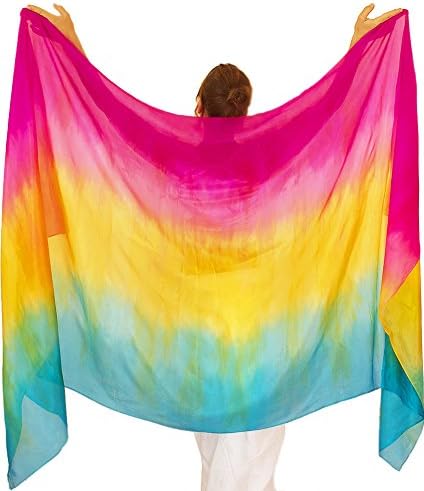 Nahari Silks 100% Hand-dyed Silk Veils in Blends & Patterns