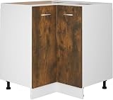 vidaXL Smoked Oak Kitchen Cabinet 75.5x75.5x80.5 cm Engineered Wood