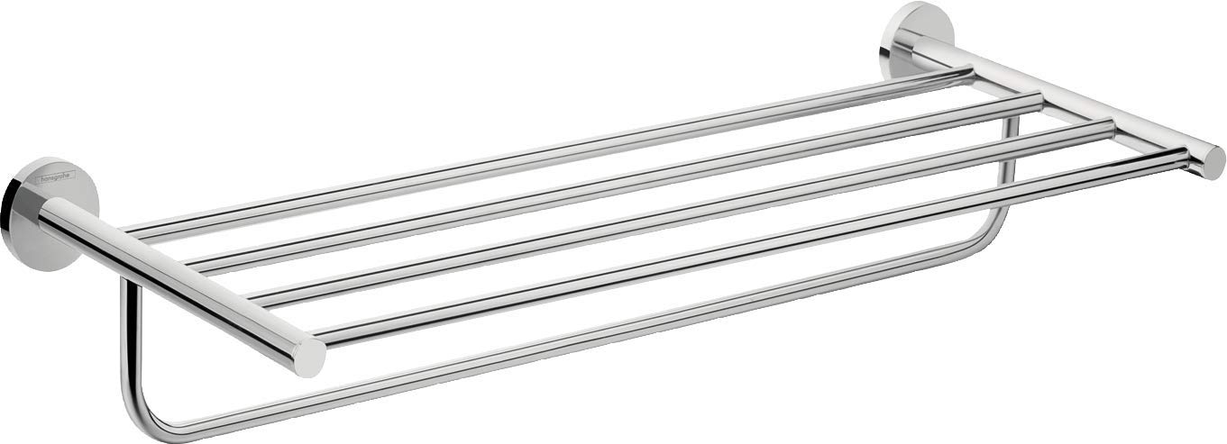 hansgrohe 41720000 Logis Universal Rack with Towel Holder Bathroom Accessories, Chrome