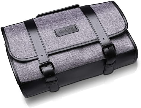 Hanging Travel Toiletry Bag Pack It Flat Toiletry Kit,Rugged &amp; Water Resistant For Mens Women with Mesh Pockets &amp; Sturdy Hook Travel Kit Organizer Shaving Dopp Kit,Black,TSA Approved