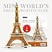 PONTE COLLECTION Eiffel Tower Model Kit 3D Puzzles Architecture Wooden Building Kit Wood Building Models Wooden Model Kits 22-pcs