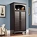 Sauder Harbor View Computer Armoire, Antiqued Paint finish