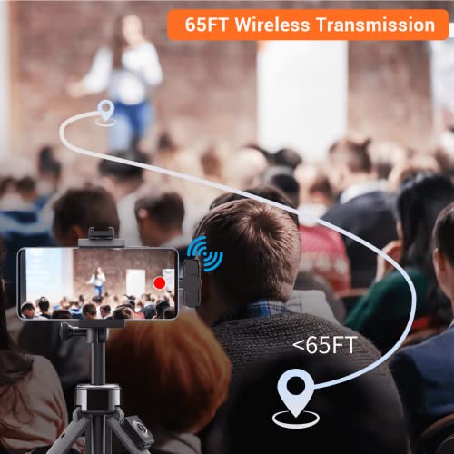 Wireless Lavalier Lapel Microphones for Android - Omnidirectional Condenser Wireless Recording Mic with USB C Microphone for Video Recording Vlog YouTube Tiktok Podcast Interview