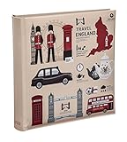 ARPAN London Icons Design Travel Slip Case Memo Photo Album 6X4 For 200 Photos