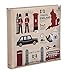 ARPAN 6x4'' Large Slip In Case Memo Photo Album for 200 Photos Vintage Travel Memories Album (London Icons Design)