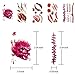 Wound Tattoos Halloween Tattoo Scar for Wounds Tattoos Fake 3D Zombie Halloween Makeup Kit Temporary Tattoos Wounds(5 Pieces)