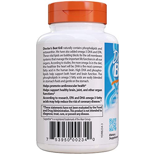 Doctor's Best Enhanced Superba Krill Plus with Omega 3s, 60 Count - Image 5