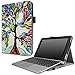 Infiland Asus Transformer Mini T102HA Case, Premium PU Leather Portfolio Stand Cover Case for ASUS 10.1 Inch Transformer Mini T102HA-D4-GR 2 in 1 Touchscreen Laptop- Lucky Tree