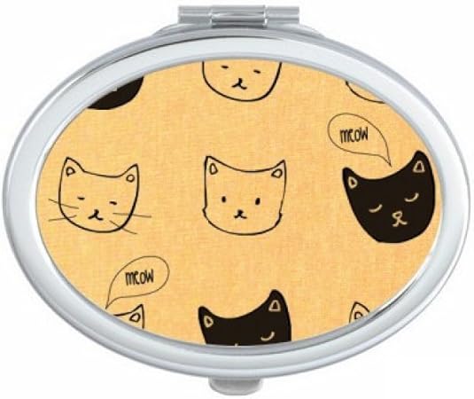 Diythinker Blanc Chat Noir Tête De Chat Meow Simple Dessin