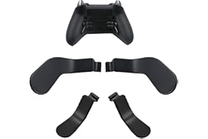 CaoXiong 4 Pack Elite 2 Controller Paddles for Xbox One Elite Series 2 Controller,Metal Stainless Steel Paddles Replacement for Xbox One Elite/Elite Series 2 Core Controller (Black)