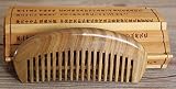 Nature Therapy Green Sandalwood Comb, 12cm Half Moon, Anti Static, Handmade view 7