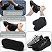 Reusable Silicone Boot and Shoe Covers, MATOW Waterproof Rain Socks, Silicone Rubber Shoe Protectors for Outdoor Activities – 1 Pair (2 PCS) (Large, Black)