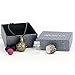 Essential Oil Diffuser Necklace Aromatherapy Diffuser Pendant + Bottle “Antique Bronze Style” with 4 Multi-Colored Lava Stone, 1 Dropper, 24 Inches Adjustable Long Wax Rope