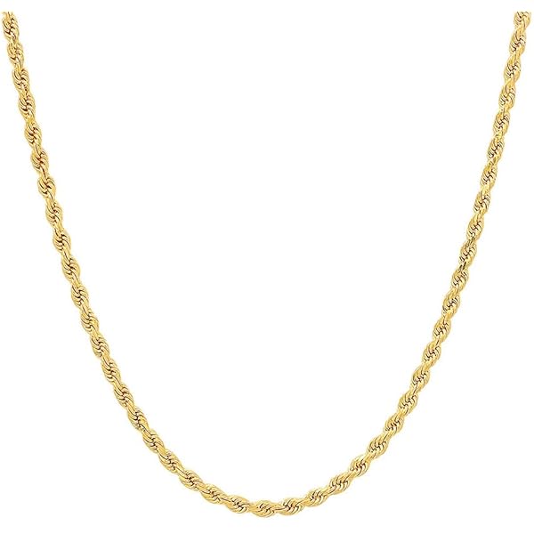 Real Genuine 1/20 14K Yellow Gold GF Figaro Link Chain Necklace 3
