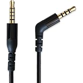 MJKOR Nylon Braided Audio Cable Cord for Arctis Nova 7 / Pro Headset | Black, Nylon Braided 3.5mm 5 pole to 4 pole Cord Compatible with SteelSeries Arctis Nova 7 / Pro Gaming Headset
