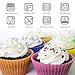 Mirenlife Silicone Cupcake Liners Reusable Silicone Baking Cups Nonstick Muffin Molds Easy Clean Silicone Muffin Liners, 24 Pieces in 8 Rainbow Colors