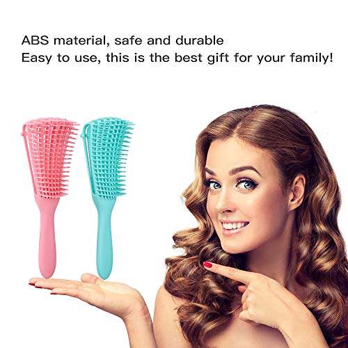 Detangling Brush Massage Hair Brush Wet and Dry Silicone Twisting Hair