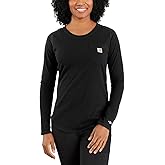 Carhartt Womens Force Relaxed Fit Midweight Long-Sleeve Pocket T-Shirt