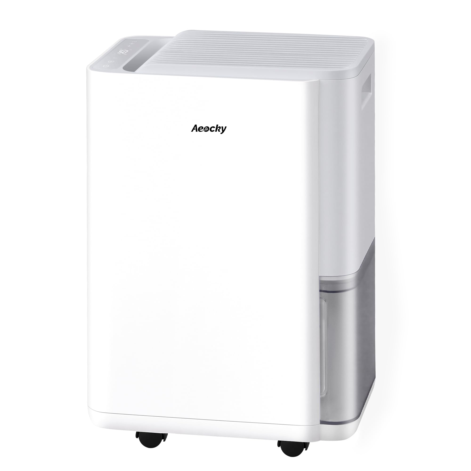 3500 Sq.Ft Compressor Dehumidifier,AEOCKY Max 50 Pint/D Drain Hose Dehumidifier for Basement,Home,Be