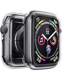 Penom - Carcasa para Apple Watch serie 4 (1.575 in, 1.732 in, ultrafina, transparente, incluye protector de pantalla)