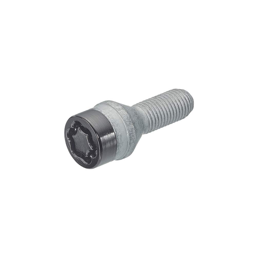 McGard 27226SUB Wheel Lock Bolts Black SUB M14 x 1,25, cone seat, shaft length 27,9 mm, Overall length 50,5 mm, Hex size 17mm, Key diameter 25,8 mm