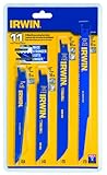IRWIN Tools Reciprocating Saw Blade Set, 11-Piece (4935496)