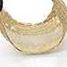 Lace Flower Headband - Lace Hairband Black Flowers Head Wrap Women's Classic Hairband Hair Accessory (Beige Strip)