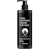 Curl Defining Cream for Men, Anti Frizz Curl Cream for Enhances Wavy Hair and Curly Hair, Hair Mask Curl Cream to Define All Curly Types &amp; Hair Textures 10 FL OZ