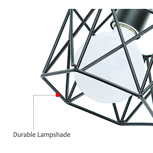 3 Lysed+Semi+Flush+Industrial+Painting+Decoration