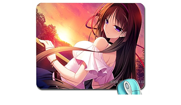 Kawaii Anime Girl Desktop Wallpaper Mouse Pad Computer Mousepad Amazon Ca Office Products